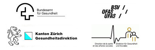 Bundesamf für Gesundheit, Bundesam für Sozialversicherungen, GD Zürich, Direction de las santé Fribourg